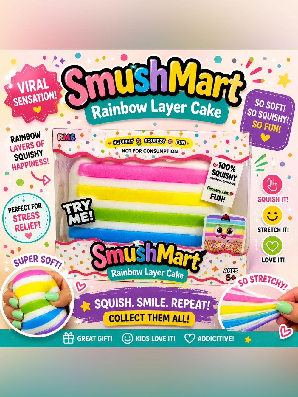 Viral Smushmart Squishy Cake